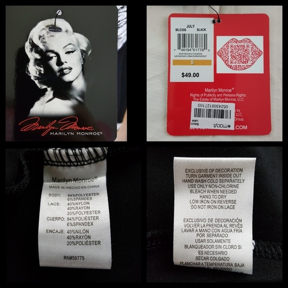 Marilyn Monroe Lace Detail Skater Dress - Picture 8 of 8